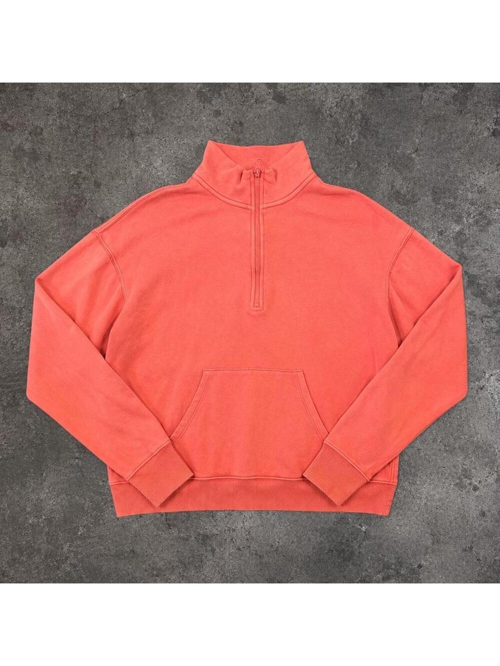 Beautful vintage Aerie coral quarter zip sweatshirt